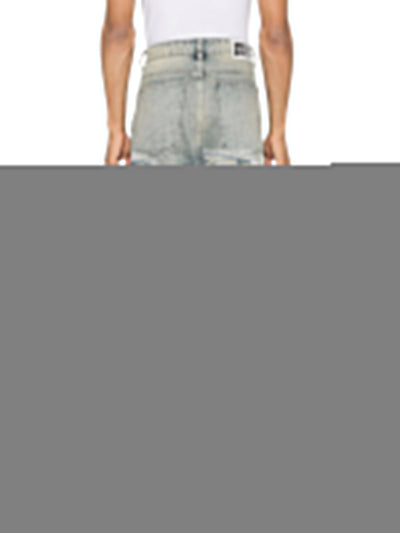 Who Decides War Shorts Chrome Stud Embroidered Denim