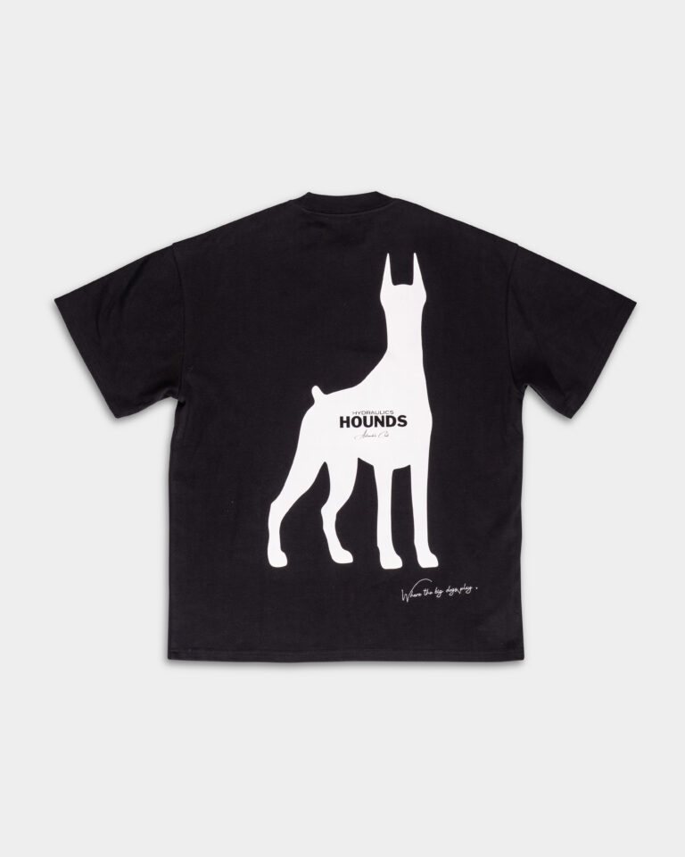 Hydraulics Oversized Hounds Dobermann tee black AW25OST Hounds Black